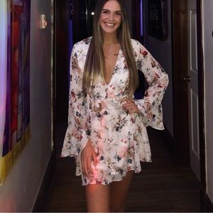 White floral dress